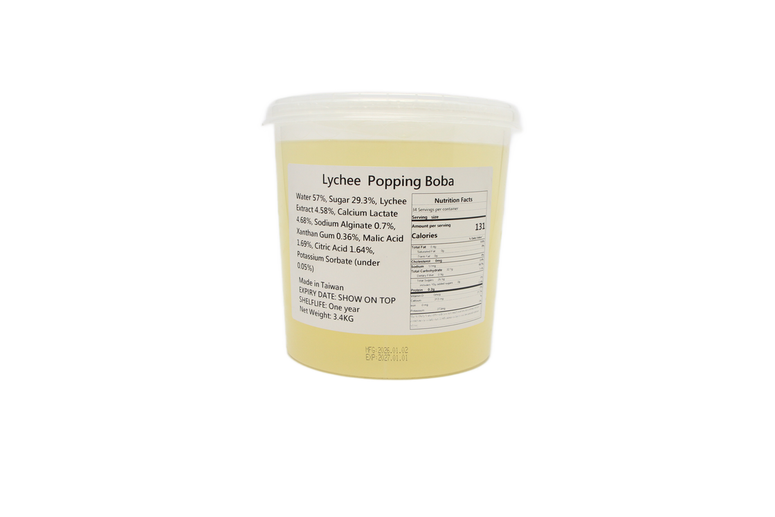 Wanwan Lychee Popping Boba 3.4kg