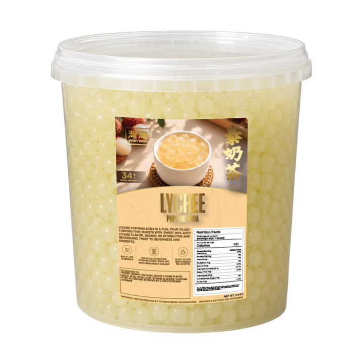 Wanwan Lychee Popping Boba 3.4kg